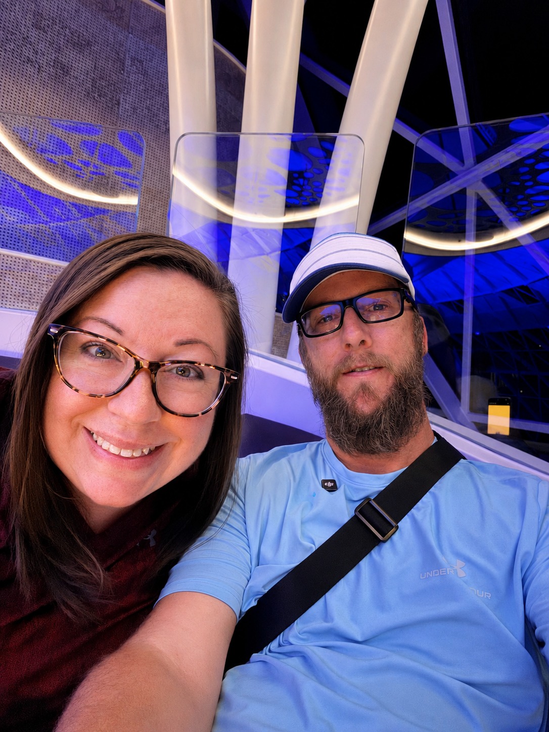 Adam and Ashley from Adventures with Adam Travel on a cruise vacation